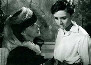 Alanova e Cesare Barbetti in "La freccia nel fianco"